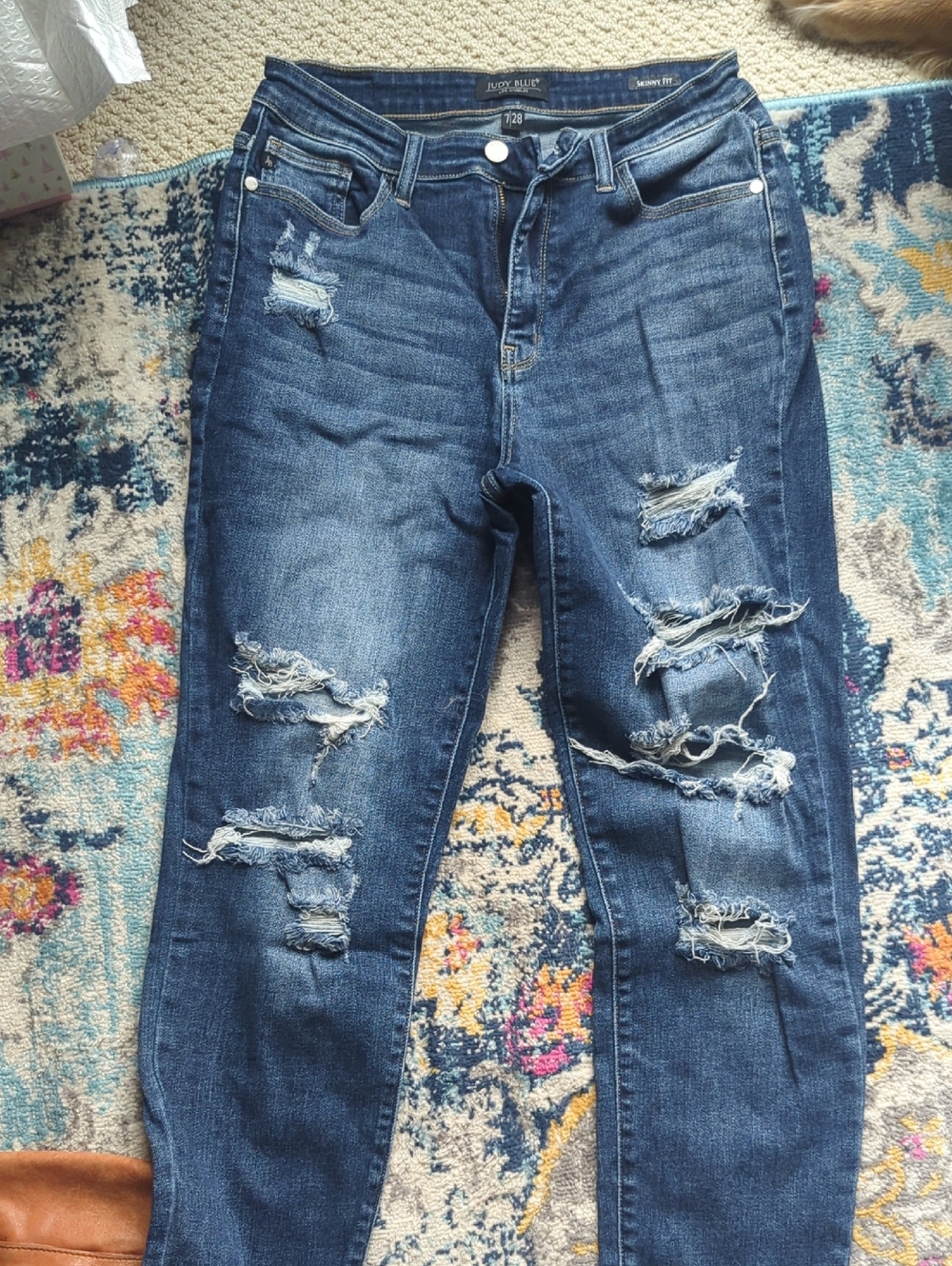 JUDY BLUE Distressed Women's Jeans by